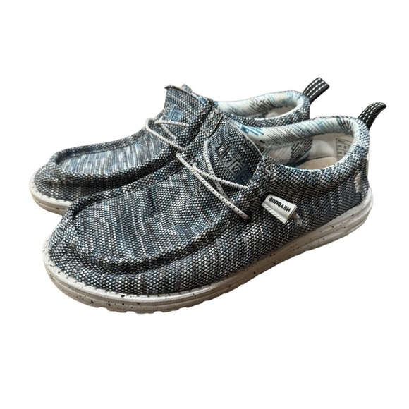 Hey Dude Other - Hey Dude Wally Lake Slip On Shoe Men’s 6 Blue Striped Buckle Exclusive Comfort